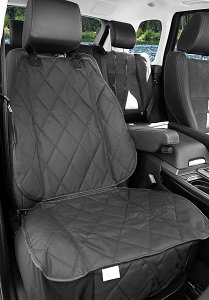 Waterproof BarksBar Bucket Car Seat Covers for Dogs, Waterproof Front Seat Cover for Cars with Seat Anchors and Nonslip Backing. This car seat cover has been tested to withstand extreme temperatures so your dog will be able to ride on them in your car for years.
