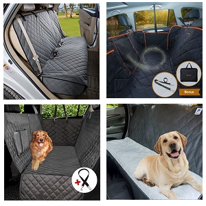 Bench Seat Covers for Dogs with Seat Belt Holes.