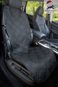 Parachute Products Heavy Duty Black Front Car Seat Cover to Protect from Dog and Cat Scratches, Babies riding in baby carseats and more.