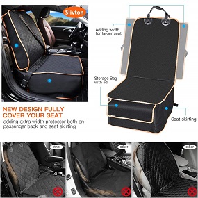 Nac and Zac Deluxe Waterproof Bucket Style Pet Seat Covers for Cars, SUV, Trucks Front Seat.