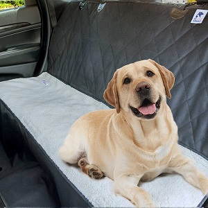 Nonslip, Dog Washable Seat Covers for Leather seats with seat belt access holes for cars, SUVs, trucks.