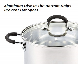 8 Quart Cooking Pot, Stainless Steel by Cook n Home.