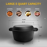 5 Quart Heavy Duty Dutch Oven with Lid