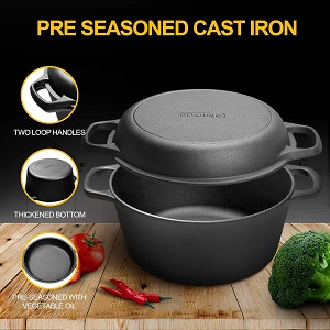 pre seasoned affordable heavy duty dutch oven pot