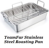 TeamFar stainless steel Pan plus Rack Set.