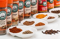 A variety of spices used while cooking. Various spices for cooking.