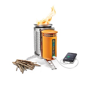 BioLite Portable Wood Burning Emergency Camping Camp Stove with USB Charging.