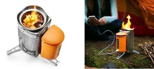 Biolite Emergency Portable Wood Burning Camping Campsite Stove with USB Charger for LED Lights, Cell Phones and more.