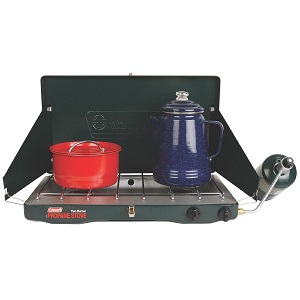 Coleman 2 Burner Propane Cook Stove for Emergencies Camping Tailgating.