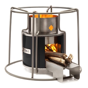 EZY Wood Burning Heater Metal Stove Vintage Portable Cooking Stove for Camping.