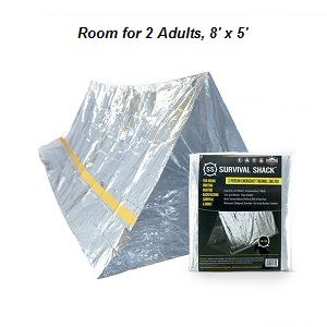 Survival Shack Emergency Survival Shelter Waterproof Mylar Camping Tent for Homeless.