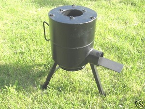 Made in USA Wood Burning Rocket Stove, Camping Hunting Cooking Stove.