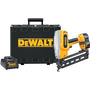 New DeWalt DC618K XRP 18 Volt 16 Gauge Cordless Angled Finish Nailer plus Case.