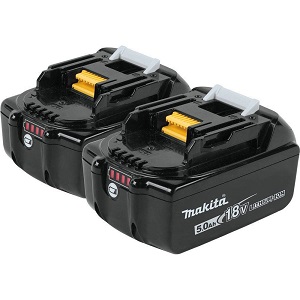 New Makita BL1850B 18V 5.0Ah Lithium Ion Battery 2 Batteries for Your Compound Miter Saw.