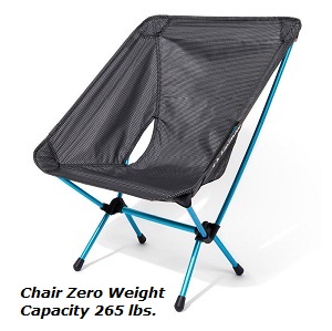 Low to the Ground Helinox Chair Zero, Black.