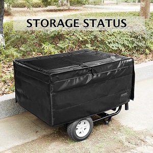 IGAN Black Heavy Duty Portable Generator Rain and Storage Shelter Cover, perfect for covering your generator while running.