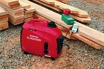 Honda EU1000i Portable Generator Charging Electronic Devices while camping or during home utility power outage.