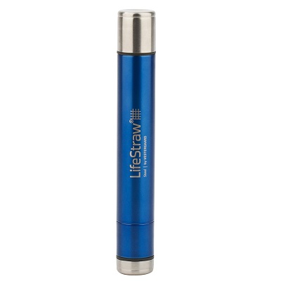 LifeStraw Steel Personal Water Filter with 2 Stage Carbon Filtration Gift Idea for Campers, Hikers and People Interested in  Emergency Preparedness .