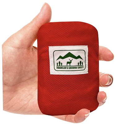 Lightweight Water Resistant Pocket Blanket Great gift for under $25 for camper, hiker, outdoorsy person.