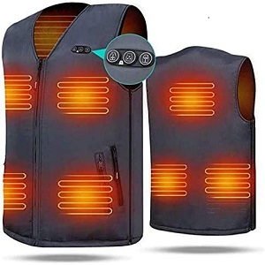 Warm, Adjustable heat vest for men in Heated Clothing. This heated vest for men is perfect for staying warm while camping, hiking, hunting, skiing or just work at home during winter cold weather.