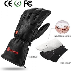 Savior Electric Heated Winter Gloves for Men and Women. 