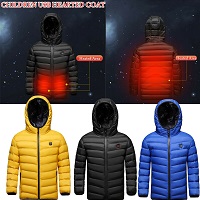 Warm heated vest for kids.